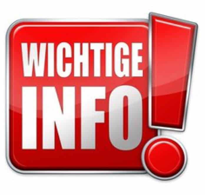 Wichtige Info