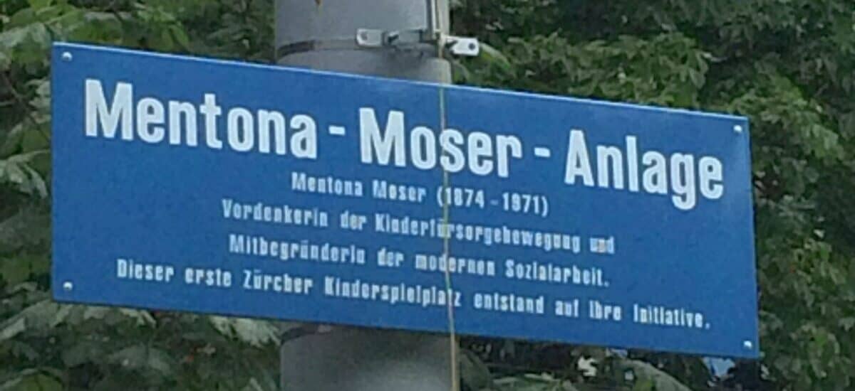 Umbenennung Spielplatz Lutherwiese in Mentona Moser-Anlage