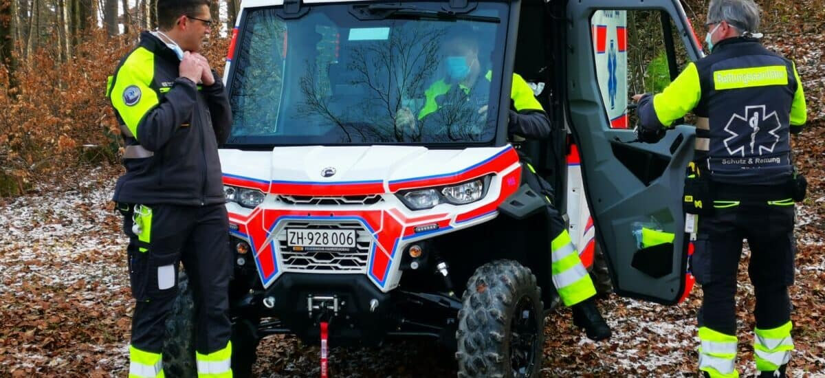 Sichere Rettungen in unwegsamen Gelände mit dem neuen ATV von Schutz & Rettung Zürich