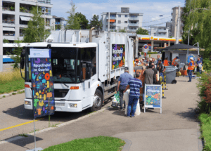 Mobiler Recclinghof in Aussersihl – Testbetrieb bis 2024 verlängert @ Mobiler Recyclinghof Aussersihl