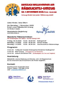 Räbeliechtli-Umzug im Kreis 4 @ Räbeliechtli-Umzug im Kreis 4